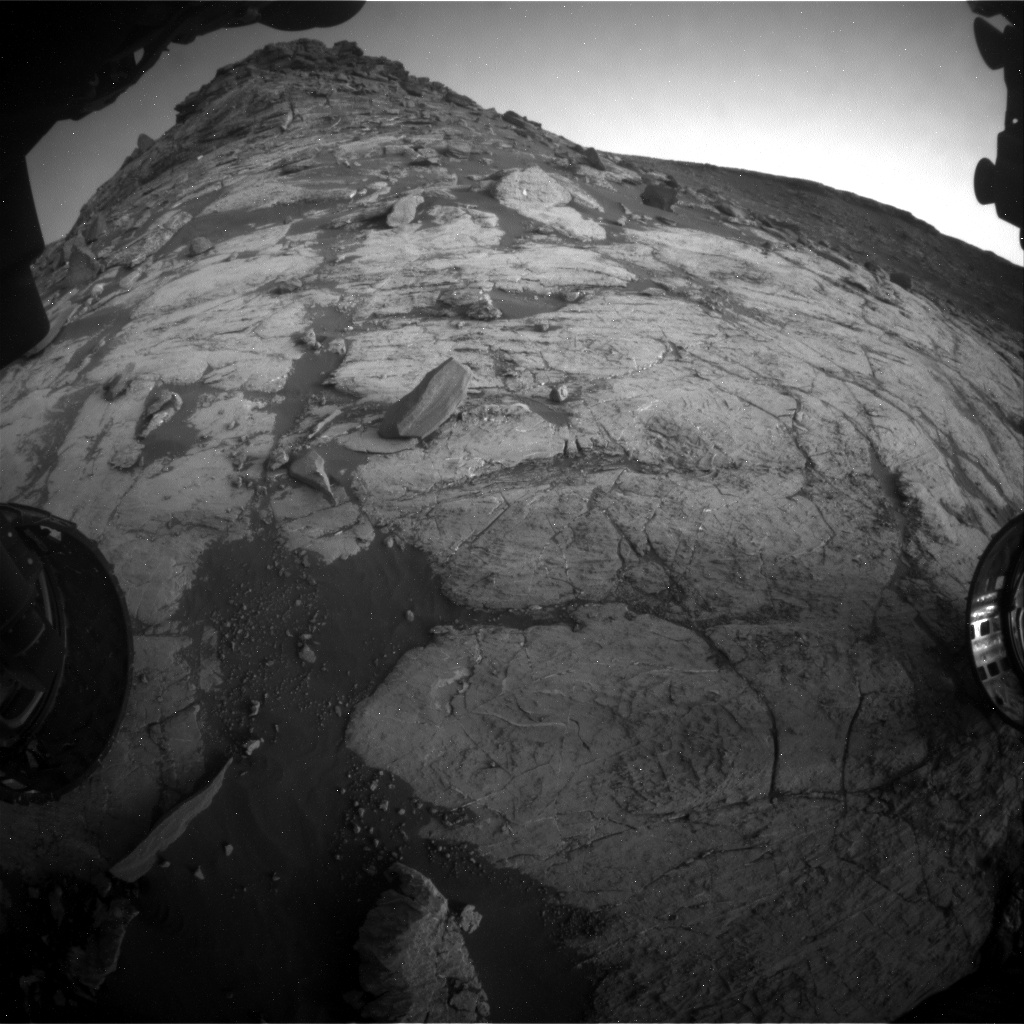 Nasa's Mars rover Curiosity acquired this image using its Front Hazard Avoidance Camera (Front Hazcam) on Sol 2742, at drive 1670, site number 79