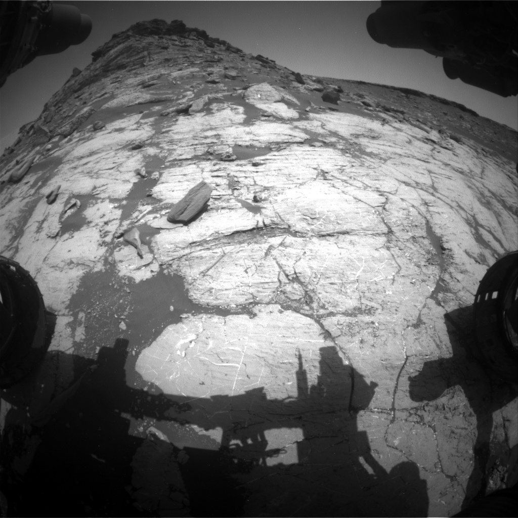 Nasa's Mars rover Curiosity acquired this image using its Front Hazard Avoidance Camera (Front Hazcam) on Sol 2743, at drive 1670, site number 79