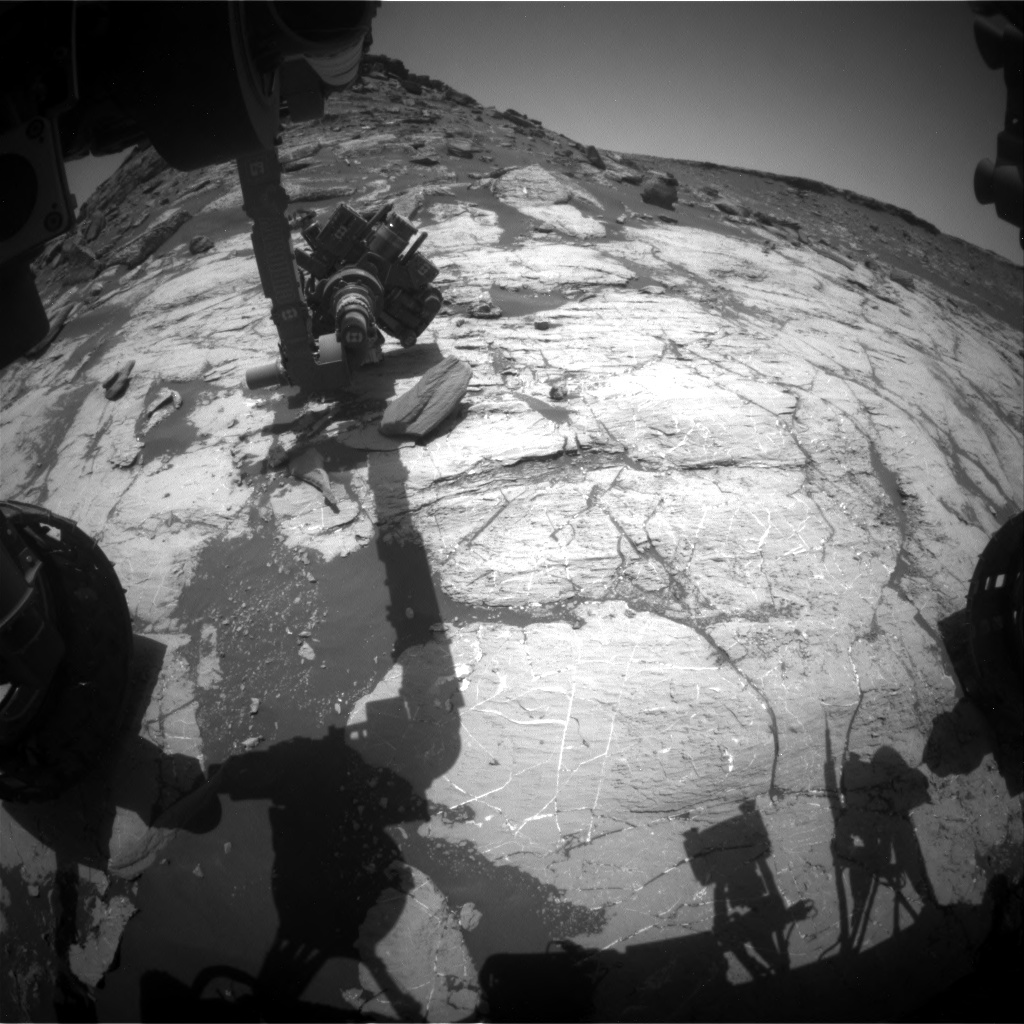Nasa's Mars rover Curiosity acquired this image using its Front Hazard Avoidance Camera (Front Hazcam) on Sol 2745, at drive 1670, site number 79