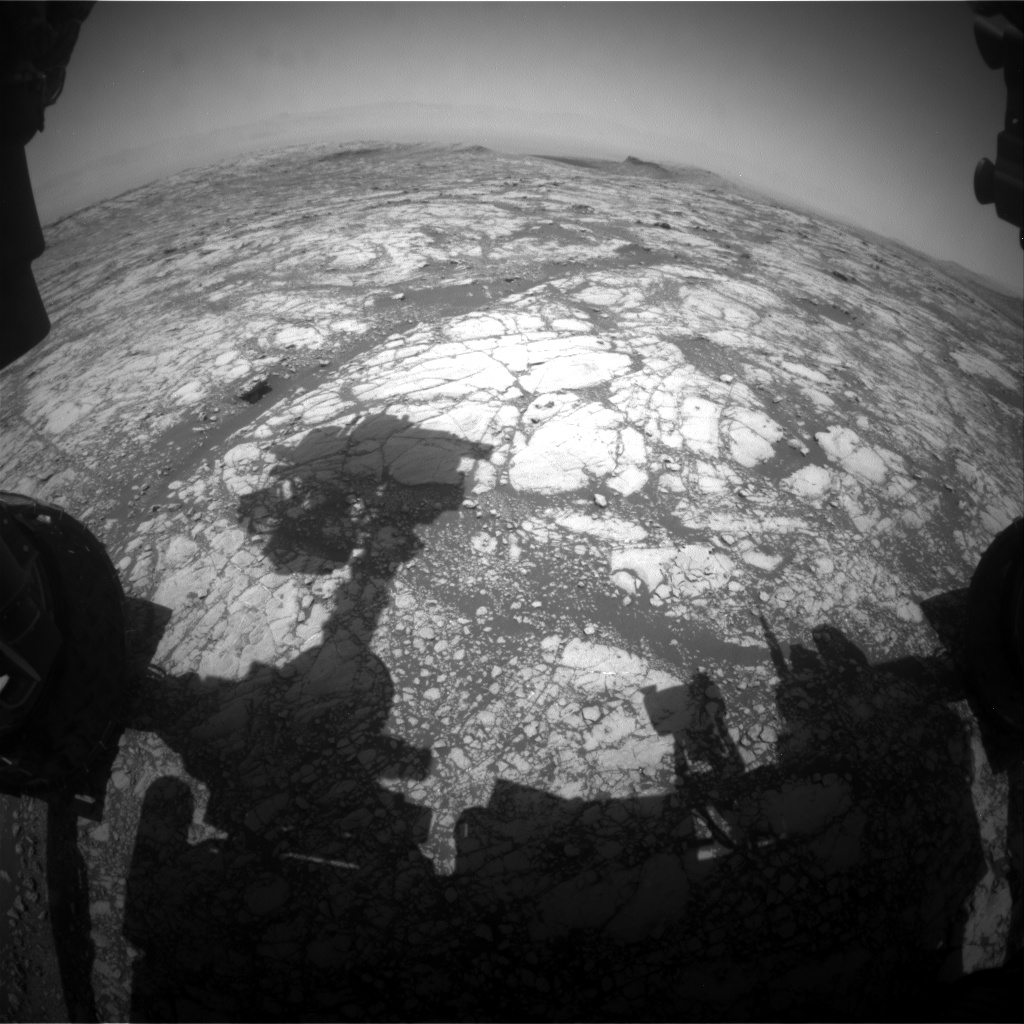 Nasa's Mars rover Curiosity acquired this image using its Front Hazard Avoidance Camera (Front Hazcam) on Sol 2750, at drive 2008, site number 79