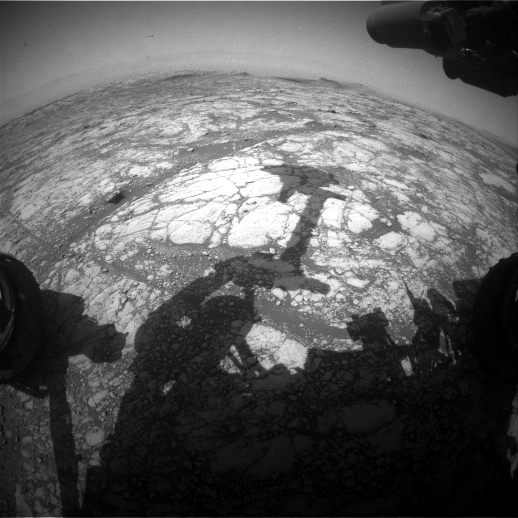 Nasa's Mars rover Curiosity acquired this image using its Front Hazard Avoidance Camera (Front Hazcam) on Sol 2752, at drive 2008, site number 79