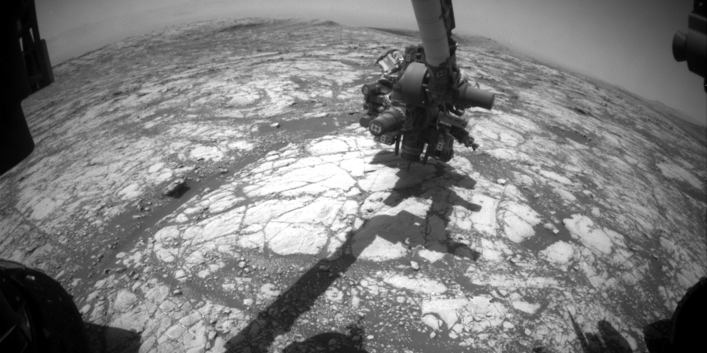 Nasa's Mars rover Curiosity acquired this image using its Front Hazard Avoidance Camera (Front Hazcam) on Sol 2754, at drive 2008, site number 79