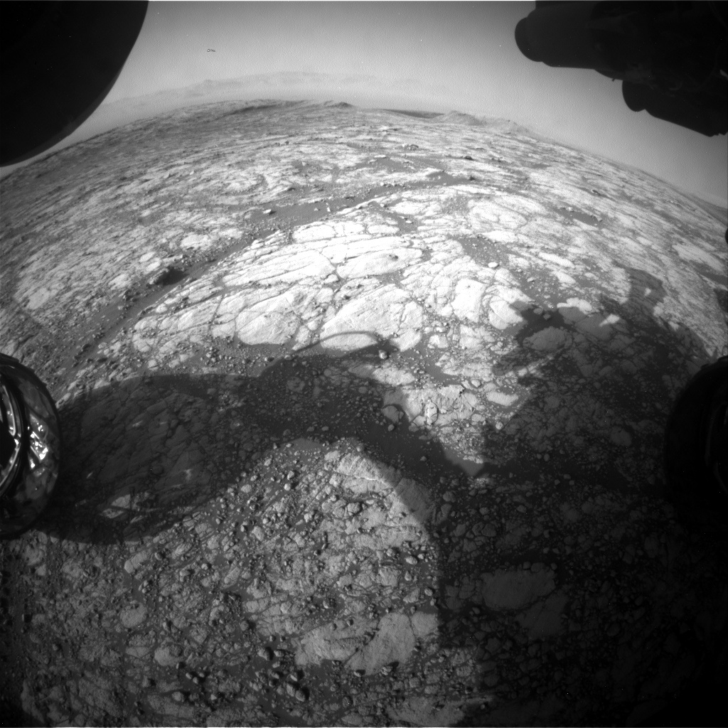 Nasa's Mars rover Curiosity acquired this image using its Front Hazard Avoidance Camera (Front Hazcam) on Sol 2762, at drive 2008, site number 79