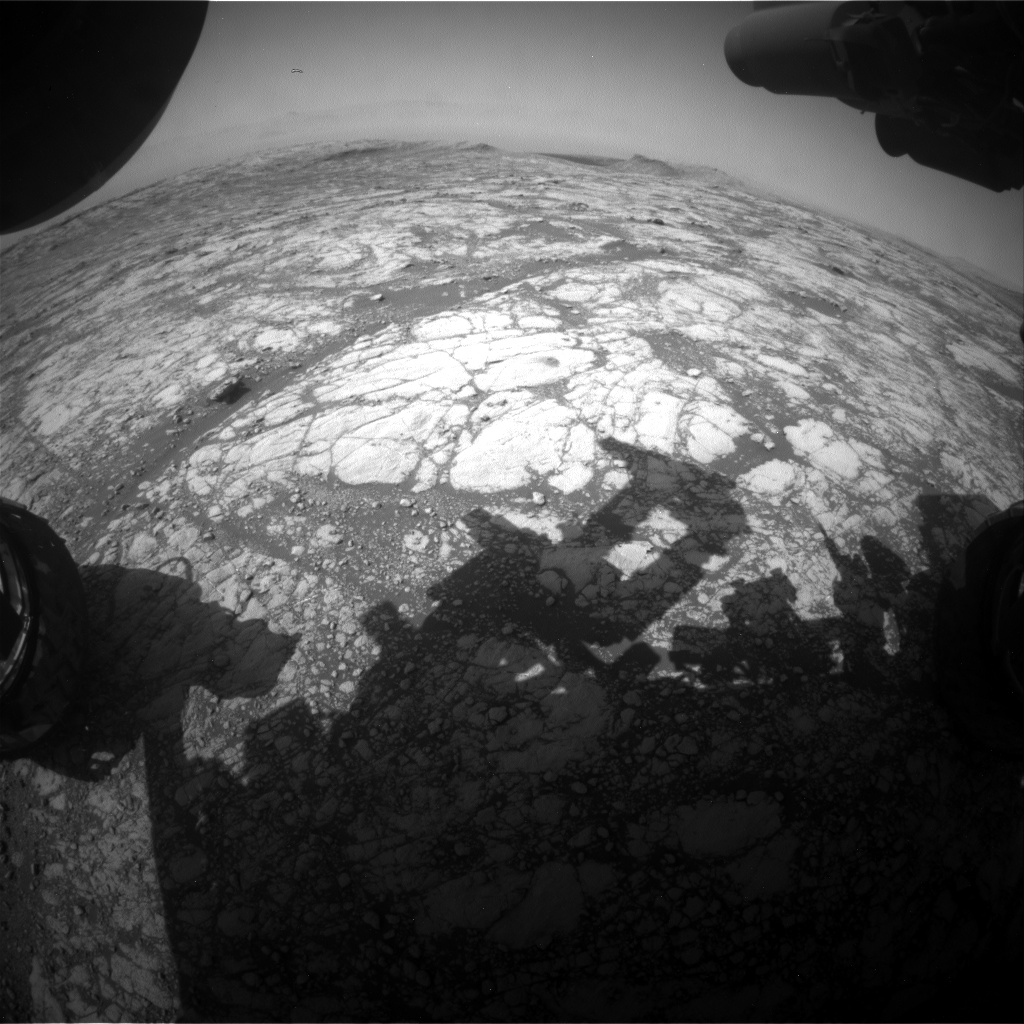 Nasa's Mars rover Curiosity acquired this image using its Front Hazard Avoidance Camera (Front Hazcam) on Sol 2763, at drive 2008, site number 79
