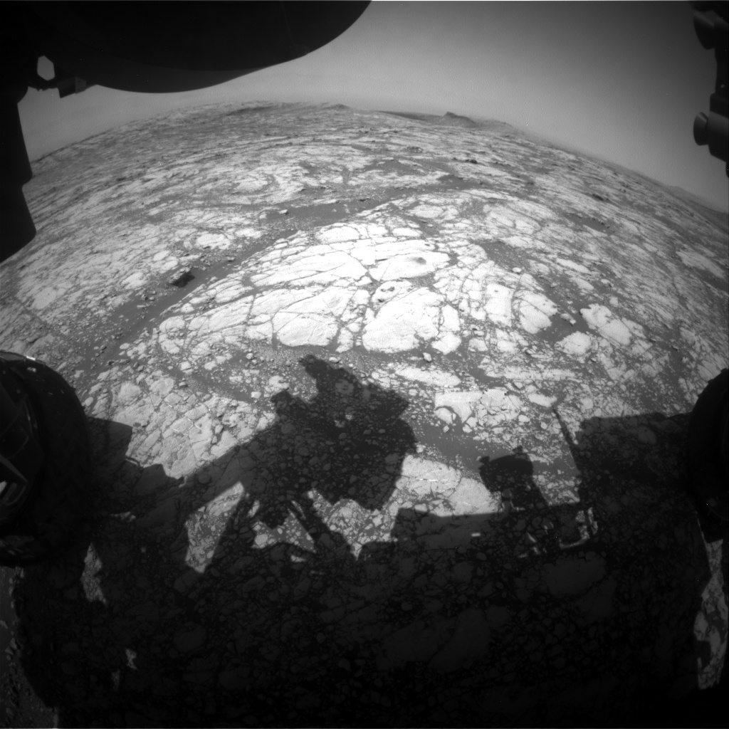 Nasa's Mars rover Curiosity acquired this image using its Front Hazard Avoidance Camera (Front Hazcam) on Sol 2764, at drive 2008, site number 79