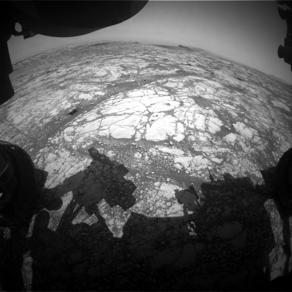 Nasa's Mars rover Curiosity acquired this image using its Front Hazard Avoidance Camera (Front Hazcam) on Sol 2766, at drive 2008, site number 79