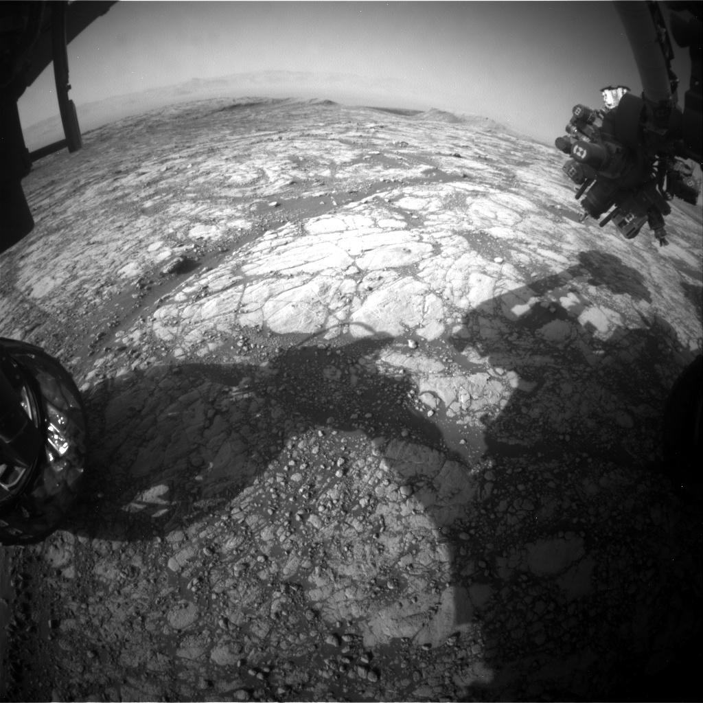 Nasa's Mars rover Curiosity acquired this image using its Front Hazard Avoidance Camera (Front Hazcam) on Sol 2769, at drive 2008, site number 79