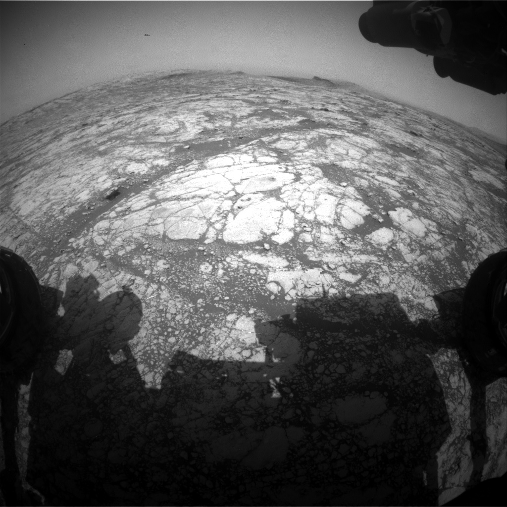 Nasa's Mars rover Curiosity acquired this image using its Front Hazard Avoidance Camera (Front Hazcam) on Sol 2777, at drive 2008, site number 79