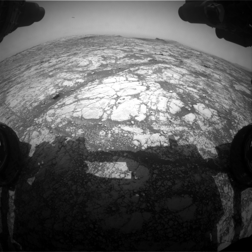 Nasa's Mars rover Curiosity acquired this image using its Front Hazard Avoidance Camera (Front Hazcam) on Sol 2779, at drive 2008, site number 79