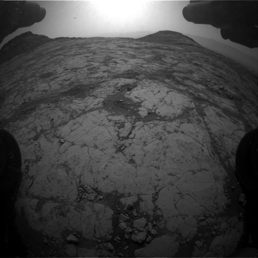 Nasa's Mars rover Curiosity acquired this image using its Front Hazard Avoidance Camera (Front Hazcam) on Sol 2780, at drive 2330, site number 79