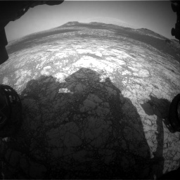 Nasa's Mars rover Curiosity acquired this image using its Front Hazard Avoidance Camera (Front Hazcam) on Sol 2781, at drive 2438, site number 79