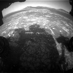 Nasa's Mars rover Curiosity acquired this image using its Front Hazard Avoidance Camera (Front Hazcam) on Sol 2781, at drive 2474, site number 79
