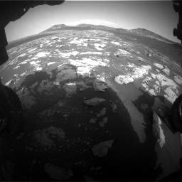 Nasa's Mars rover Curiosity acquired this image using its Front Hazard Avoidance Camera (Front Hazcam) on Sol 2781, at drive 2540, site number 79