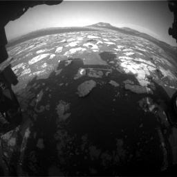 Nasa's Mars rover Curiosity acquired this image using its Front Hazard Avoidance Camera (Front Hazcam) on Sol 2781, at drive 2582, site number 79