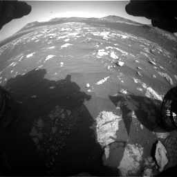 Nasa's Mars rover Curiosity acquired this image using its Front Hazard Avoidance Camera (Front Hazcam) on Sol 2781, at drive 2504, site number 79