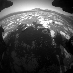 Nasa's Mars rover Curiosity acquired this image using its Front Hazard Avoidance Camera (Front Hazcam) on Sol 2781, at drive 2576, site number 79