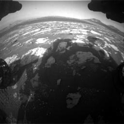 Nasa's Mars rover Curiosity acquired this image using its Front Hazard Avoidance Camera (Front Hazcam) on Sol 2781, at drive 2600, site number 79