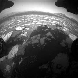 Nasa's Mars rover Curiosity acquired this image using its Front Hazard Avoidance Camera (Front Hazcam) on Sol 2781, at drive 2618, site number 79