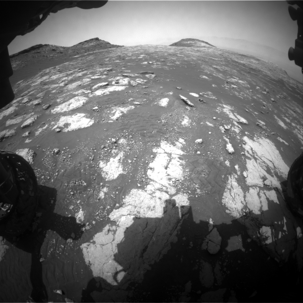 Nasa's Mars rover Curiosity acquired this image using its Front Hazard Avoidance Camera (Front Hazcam) on Sol 2782, at drive 2640, site number 79