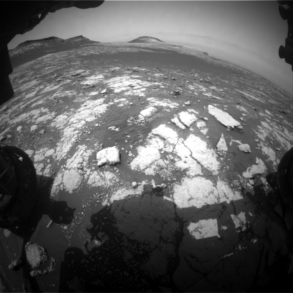 Nasa's Mars rover Curiosity acquired this image using its Front Hazard Avoidance Camera (Front Hazcam) on Sol 2784, at drive 0, site number 80