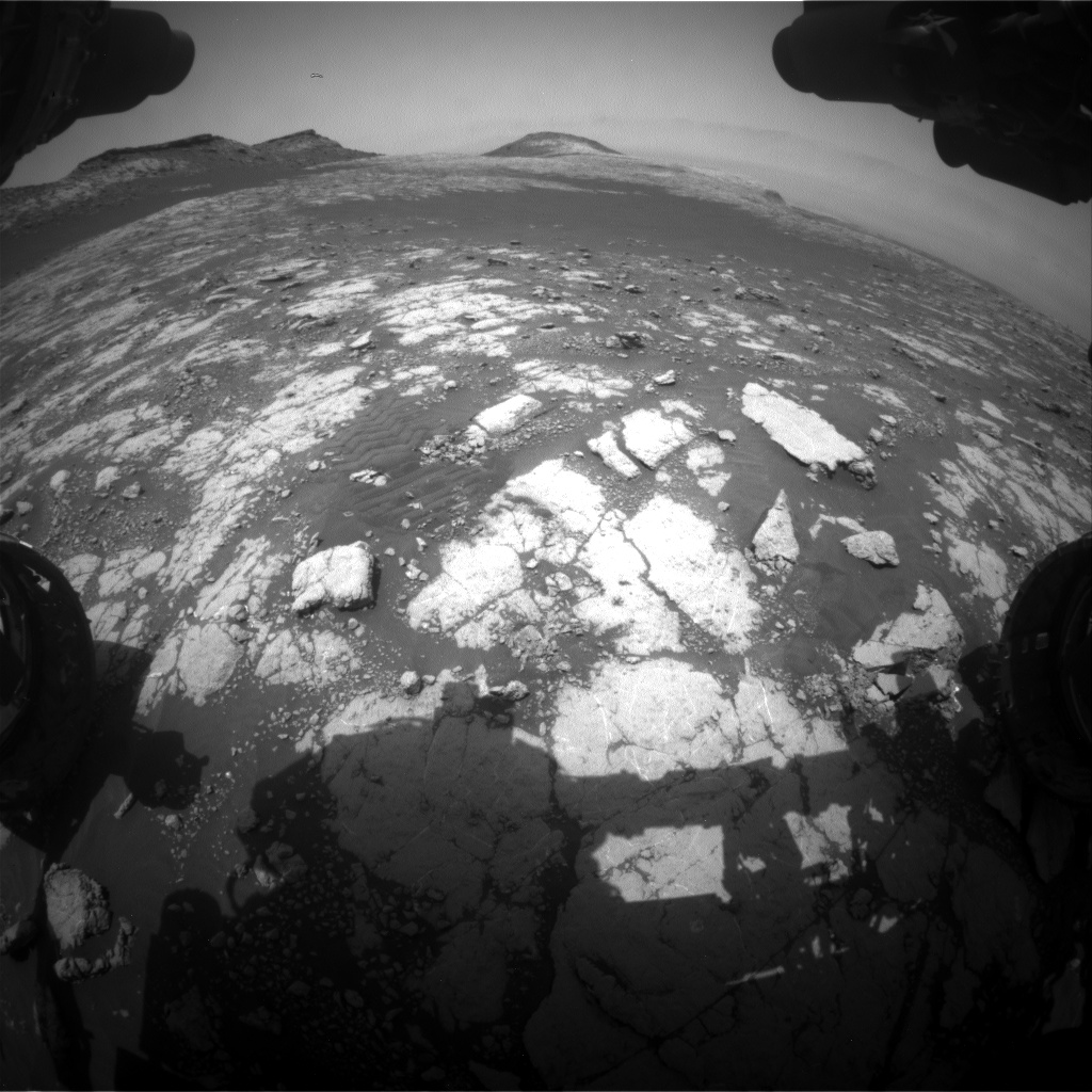 Nasa's Mars rover Curiosity acquired this image using its Front Hazard Avoidance Camera (Front Hazcam) on Sol 2784, at drive 0, site number 80