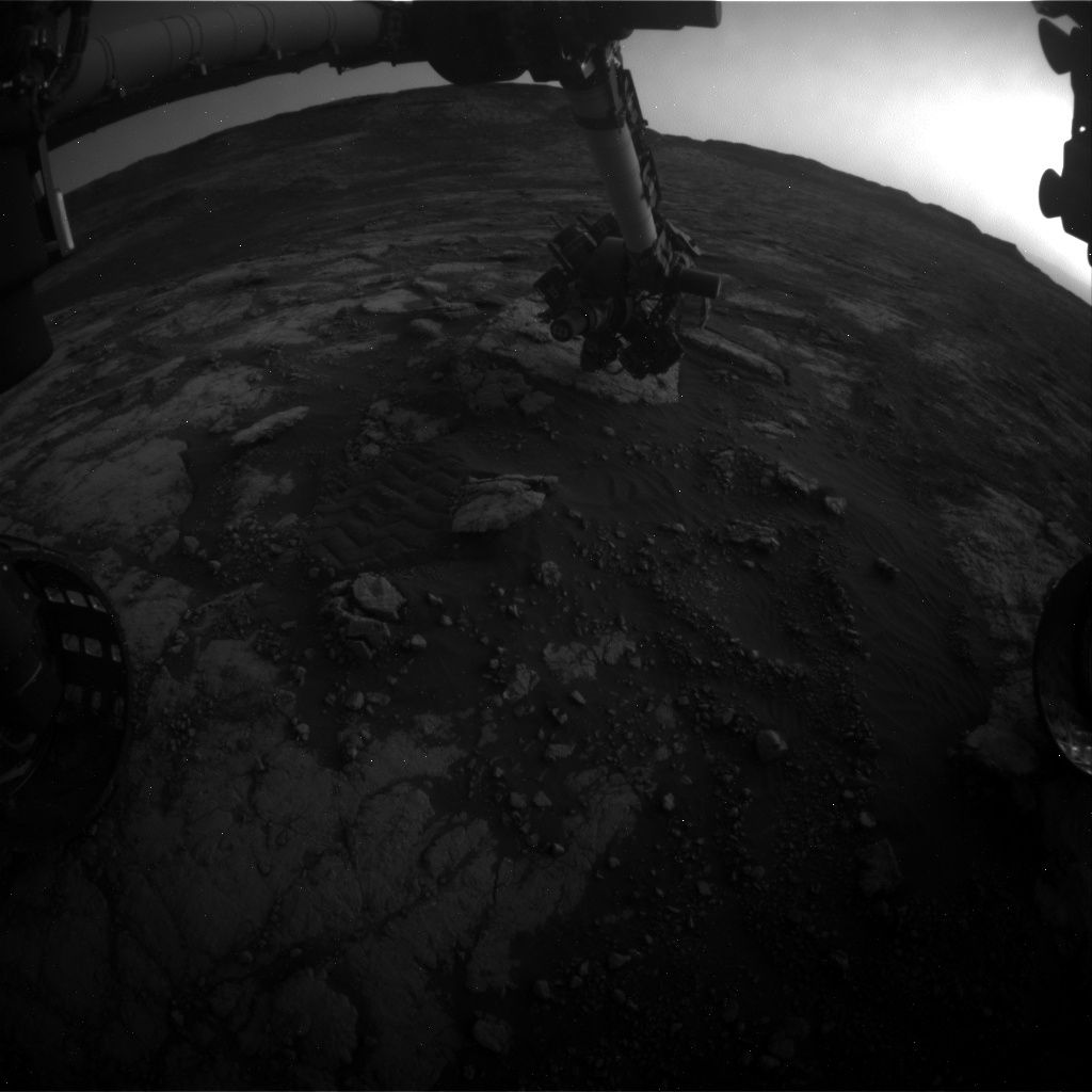 Nasa's Mars rover Curiosity acquired this image using its Front Hazard Avoidance Camera (Front Hazcam) on Sol 2792, at drive 1398, site number 80
