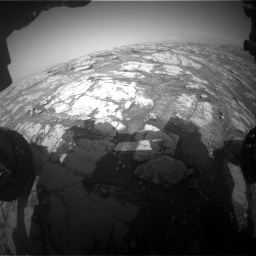 Nasa's Mars rover Curiosity acquired this image using its Front Hazard Avoidance Camera (Front Hazcam) on Sol 2793, at drive 1632, site number 80