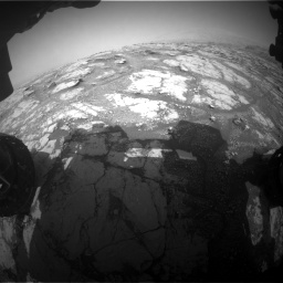 Nasa's Mars rover Curiosity acquired this image using its Front Hazard Avoidance Camera (Front Hazcam) on Sol 2793, at drive 1638, site number 80