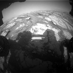 Nasa's Mars rover Curiosity acquired this image using its Front Hazard Avoidance Camera (Front Hazcam) on Sol 2793, at drive 1644, site number 80
