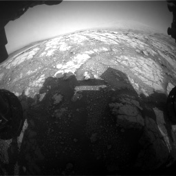 Nasa's Mars rover Curiosity acquired this image using its Front Hazard Avoidance Camera (Front Hazcam) on Sol 2793, at drive 1668, site number 80