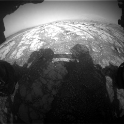 Nasa's Mars rover Curiosity acquired this image using its Front Hazard Avoidance Camera (Front Hazcam) on Sol 2793, at drive 1674, site number 80