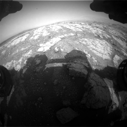 Nasa's Mars rover Curiosity acquired this image using its Front Hazard Avoidance Camera (Front Hazcam) on Sol 2793, at drive 1662, site number 80