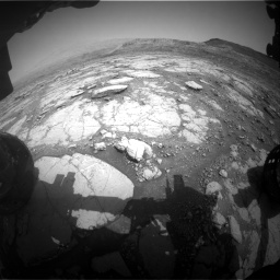 Nasa's Mars rover Curiosity acquired this image using its Front Hazard Avoidance Camera (Front Hazcam) on Sol 2795, at drive 1786, site number 80