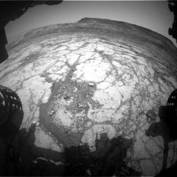 Nasa's Mars rover Curiosity acquired this image using its Front Hazard Avoidance Camera (Front Hazcam) on Sol 2795, at drive 1828, site number 80