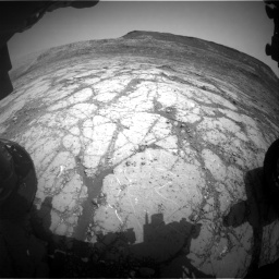 Nasa's Mars rover Curiosity acquired this image using its Front Hazard Avoidance Camera (Front Hazcam) on Sol 2795, at drive 1840, site number 80