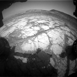 Nasa's Mars rover Curiosity acquired this image using its Front Hazard Avoidance Camera (Front Hazcam) on Sol 2795, at drive 1858, site number 80