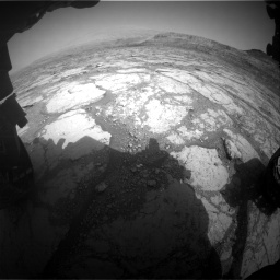 Nasa's Mars rover Curiosity acquired this image using its Front Hazard Avoidance Camera (Front Hazcam) on Sol 2795, at drive 1882, site number 80