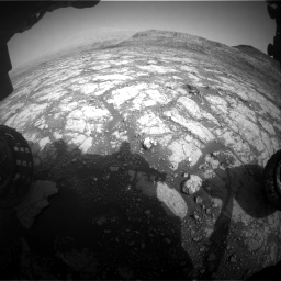 Nasa's Mars rover Curiosity acquired this image using its Front Hazard Avoidance Camera (Front Hazcam) on Sol 2795, at drive 1942, site number 80