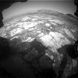 Nasa's Mars rover Curiosity acquired this image using its Front Hazard Avoidance Camera (Front Hazcam) on Sol 2795, at drive 1954, site number 80