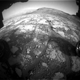 Nasa's Mars rover Curiosity acquired this image using its Front Hazard Avoidance Camera (Front Hazcam) on Sol 2795, at drive 2042, site number 80