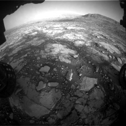 Nasa's Mars rover Curiosity acquired this image using its Front Hazard Avoidance Camera (Front Hazcam) on Sol 2795, at drive 2096, site number 80