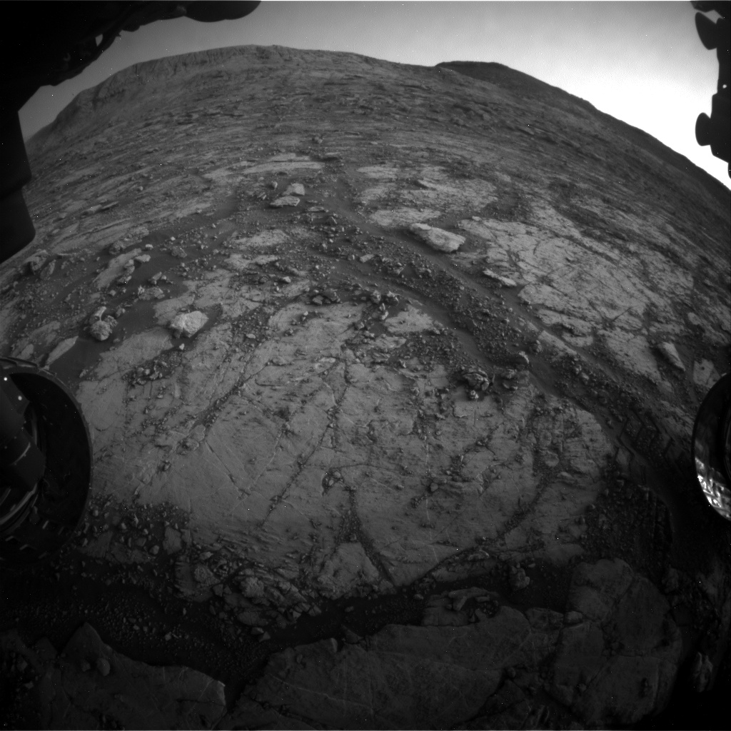 Nasa's Mars rover Curiosity acquired this image using its Front Hazard Avoidance Camera (Front Hazcam) on Sol 2795, at drive 2136, site number 80