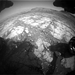 Nasa's Mars rover Curiosity acquired this image using its Front Hazard Avoidance Camera (Front Hazcam) on Sol 2795, at drive 1966, site number 80