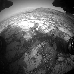 Nasa's Mars rover Curiosity acquired this image using its Front Hazard Avoidance Camera (Front Hazcam) on Sol 2795, at drive 2000, site number 80