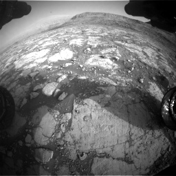 Nasa's Mars rover Curiosity acquired this image using its Front Hazard Avoidance Camera (Front Hazcam) on Sol 2795, at drive 2018, site number 80