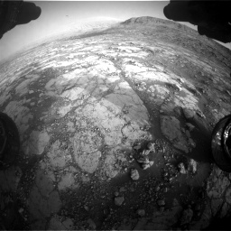 Nasa's Mars rover Curiosity acquired this image using its Front Hazard Avoidance Camera (Front Hazcam) on Sol 2795, at drive 2084, site number 80
