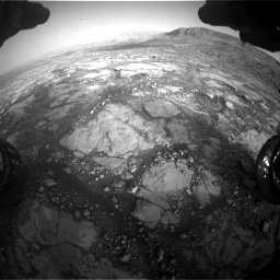 Nasa's Mars rover Curiosity acquired this image using its Front Hazard Avoidance Camera (Front Hazcam) on Sol 2795, at drive 2102, site number 80