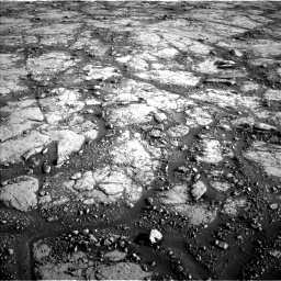 Nasa's Mars rover Curiosity acquired this image using its Left Navigation Camera on Sol 2795, at drive 2030, site number 80