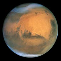 This image shows Mars