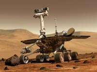 Artist's rendering of the Mars 2003 Rover